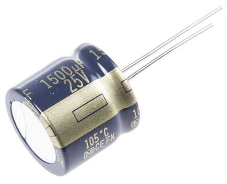 Panasonic - EEUFK1E152S - Panasonic FK  ϵ 25 V ֱ 1500F ͨ  EEUFK1E152S, 20%ݲ, +105C		