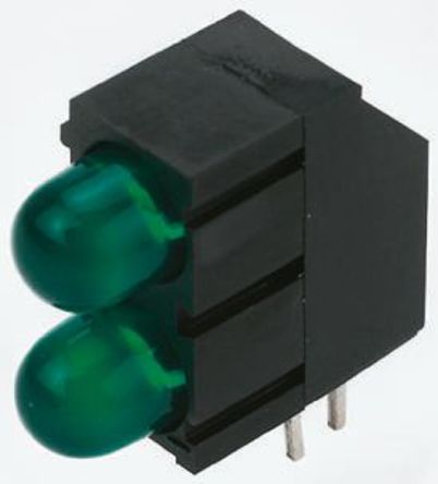 Kingbright - L-1503EB/2GD - Kingbright L-1503EB/2GD ɫ ֱ LED ָʾ, 60 , 2 LED, 2.5 V, ͨװװ		