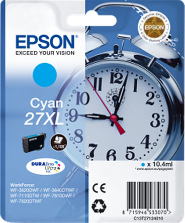 Epson - C13T27124010 - Epson C13T27124010 ɫ ī, 27XLͺī, ڶͺŴӡ		