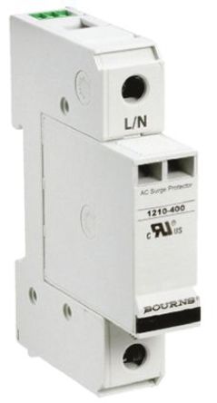 Bourns - 1210-1S-400 - Bourns 1210 ϵ 600 V  100kA 1  1210-1S-400, DIN 찲װ, 18 x 67 x 90mm		