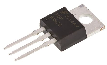Fairchild Semiconductor - FDP61N20 - Fairchild Semiconductor UniFET ϵ N Si MOSFET FDP61N20, 61 A, Vds=200 V, 3 TO-220ABװ		