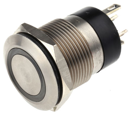 Bulgin - MPI002/RP/BL/12 - Bulgin MPI002/RP/BL/12 IP66 ˲ SP -  ɫLED 尲װ ť, 50 mA @ 24 V ֱ		