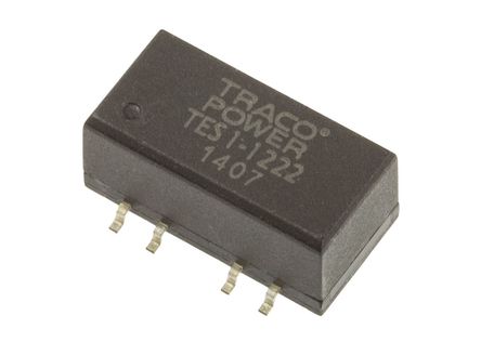 TRACOPOWER - TES 1-1222 - TRACOPOWER TES 1 ϵ 1W ʽֱ-ֱת TES 1-1222, 10.8  13.2 V ֱ, 12V dc, 40mA, 1.5kV dcѹ, 78%Ч		
