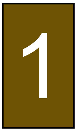 HellermannTyton - 901-10617 - HellermannTyton Ovalgrip ϵ 250װ صװ Ϲ̶ ±ʶ 901-10617, 4.5mm, 1.8  3.6mmֱ, ӡ"1"ͼ		