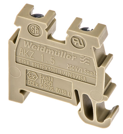 Weidmuller - AKZ 1.5 -340460000 - Weidmuller AKZ ϵ ɫ ׼ DIN  0340460000, 24A, 250 V		