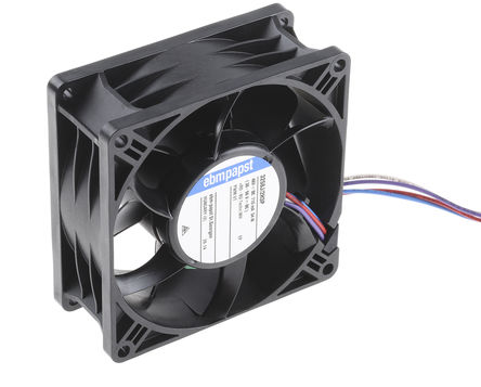 ebm-papst - 3258J/2H3P - ebm-papst S-Panther ϵ 33.6W 48 V ֱ  3258J/2H3P, 270m3/h, 7450rpm, 92 x 38.15 x 92mm		