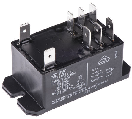 TE Connectivity - T92P11D22-12 5-1393211-3 - TE Connectivity T92P11D22-12 5-1393211-3 ˫˫ װ Ǳ̵, 12V dc		