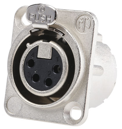 Neutrik - NC4FD-LX - Neutrik 4·  尲װ XLR  NC4FD-LX, , 50 V		