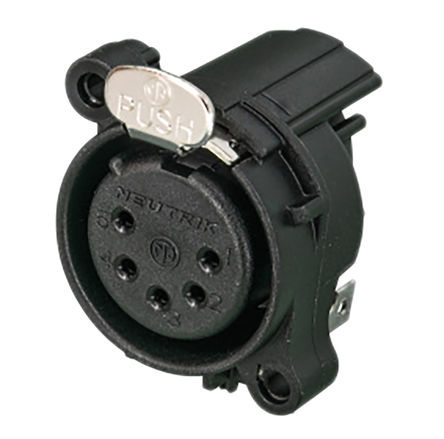 Neutrik - NC5FAH-D - Neutrik ɫ 5·  ӡˢ·尲װ XLR  RSNC5FAH-D, ƽ𴥵, <50 V ac		