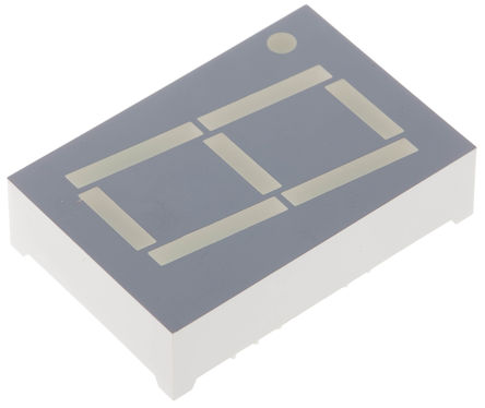 Kingbright - SC10-11EWA - Kingbright 1ַ 7  ɫ LED  SC10-11EWA, 23 mcd, ҲС, 26mmַ, ͨװװ		