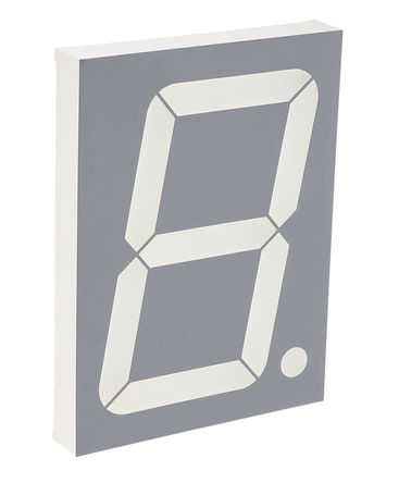 Kingbright - SA40-19SURKWA - Kingbright 1ַ 7  ɫ LED  SA40-19SURKWA, 250 mcd, ҲС, 101mmַ, ͨװװ		