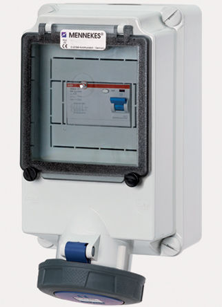 Mennekes - 7471RS - Mennekes ɫ 3P ҵԴ ڹʽ  7471RS, 63A, 230 V, IP67		