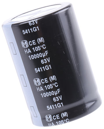 Panasonic - ECEC1JA103EJ - Panasonic HA ҧʽ ϵ 63 V 10000F ͨ  ECEC1JA103EJ, 20%ݲ, +105C		