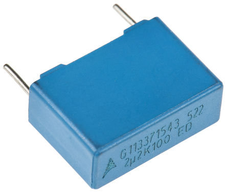 EPCOS - B32522C1225K - EPCOS B32522 ϵ 2.2F ͨ   (PET) B32522C1225K, 10%ݲ, 100 V ֱ63 V , -55  +125 C		