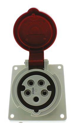 Mennekes - 1473 - Mennekes ɫ 5P ҵԴ 20 ° 尲װ  1473, 16A, 400 V, IP44		