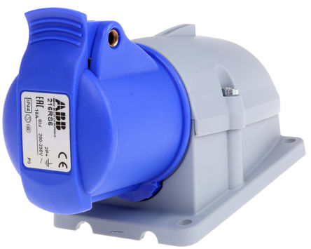 ABB - 2CMA193098R1000 - 216RS6 - ABB Easy & Safe ϵ ɫ 2P+E ҵԴ ֱ 氲װ  2CMA193098R1000 - 216RS6, 16A, 200  250 V, IP44		