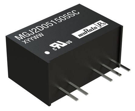Murata Power Solutions - MGJ2D151505SC - Murata Power Solutions MGJ2 ϵ 2W ʽֱ-ֱת MGJ2D151505SC, 13.5  16.5 V ֱ, -5 V dc, 15 V dc		