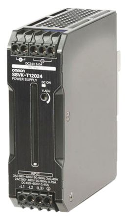 Omron - S8VKT12024 - Omron 120W ģʽ DIN Դ S8VKT12024, 89%Ч, 480V ac, 5A, 24V dc 24V dc/		