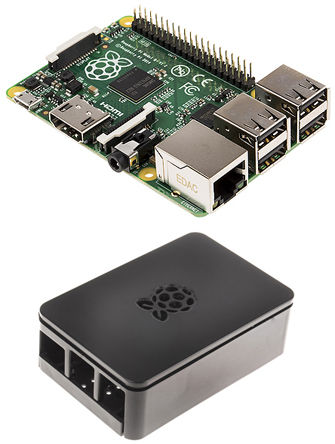Raspberry Pi - Pi B+/Blk Case - Bundle - Pi B+, Black Case		