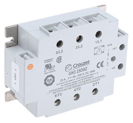 Crouzet - GN325DSZ - Crouzet 25 A ̰װ ̵̬ GN325DSZ, SCR, 㽻л, 600 V Чֵ		