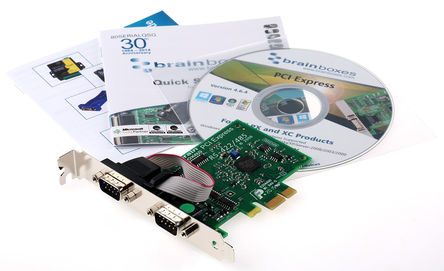 Brainboxes - PX-313 - Brainboxes 2˿ RS422, RS485 а Low Profile PCI Express, 921.6kbit/s		