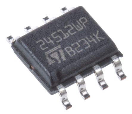 STMicroelectronics - M24512-WMN6P - STMicroelectronics M24512-WMN6P  EEPROM 洢, 512kbit,  - I2Cӿ, 900ns, 2.5  5.5 V, 8 SOICװ		