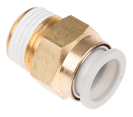 SMC - KQ2H12-03AS - SMC KQ2 ϵ KQ2H12-03AS ͭ ֱ-, R 3/8 , ʽ 12 mm, -5  +60C		