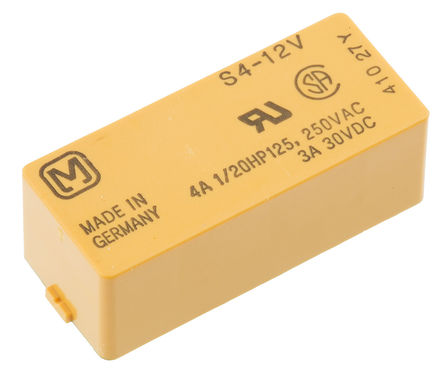 Panasonic - S4-DC12V - Panasonic S4-DC12V 4  -  PCB װ Ǳ̵, 3 A, 12V dc		