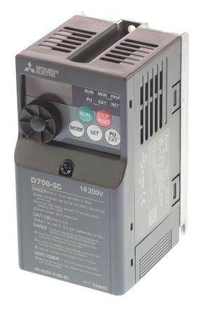 Mitsubishi - FR-D720S-014SC-EC - Mitsubishi FR-D720S ϵ IP20 0.2 kW Ƶ FR-D720S-014SC-EC, 0.2  400Hz, 1.4 A, 200  240 V 		