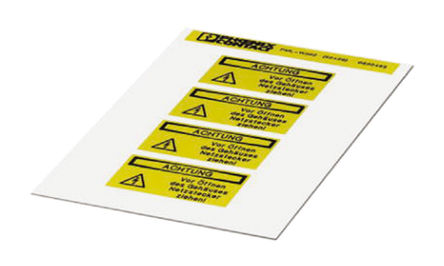 Phoenix Contact - 0830465 - Phoenix Contact 0830465 4װ Ԥӡǩ, 26mm, 52mm		