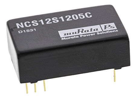 Murata Power Solutions - NCS12S1205C - Murata Power Solutions NCS12 ϵ 12W ʽֱ-ֱת NCS12S1205C, 9  36 V ֱ, 5V, 2.4A, 1.5kV dcѹ, 88%Ч		