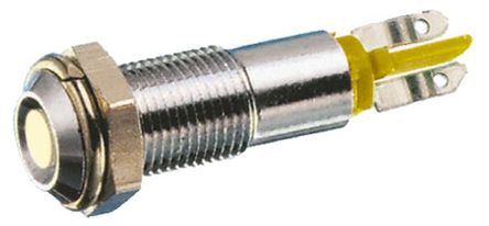 Signal Construct - SMCP08114 - Signal Construct SMCP08114 5 mm  ɫ LED ָʾ, ƬӶ, 8mmװ׳ߴ, 24 V ֱ		