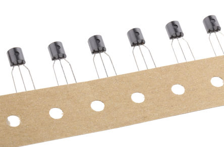 Fairchild Semiconductor - KSA1015GRTA - Fairchild Semiconductor KSA1015GRTA , PNP , 150 mA, Vce=50 V, HFE:70, 1 MHz, 3 TO-92װ		