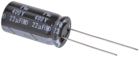 NIC Components - NRB-XS220M400V12.5X25F - NIC Components NRB-XS ϵ 400 V ֱ 22F ͨ  NRB-XS220M400V12.5X25F, 20%ݲ, 15.1(ֵ), +105C		