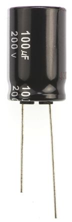 Panasonic - ECA2DHG101 - Panasonic NHG ϵ 200 V ֱ 100F ͨ  ECA2DHG101, 20%ݲ, +105C		