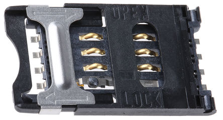 C & K - CCM03-3013LFT R102 - C & K 2.54mmھ 6(2) SMT Smart Card  CCM03-3013LFT R102, Ӷ˽		