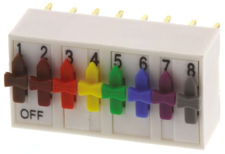 ERG - ED57657 - ERG ED57657 8λ ָ򿪹 ͨ DIP , , 1 A@ 100 V		