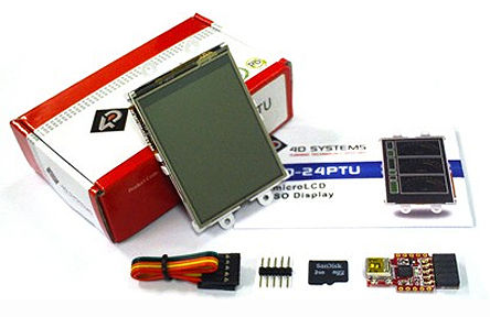 4D Systems - SK-24PTU - 4D Systems 2.4in LCD ɫʾ׼		