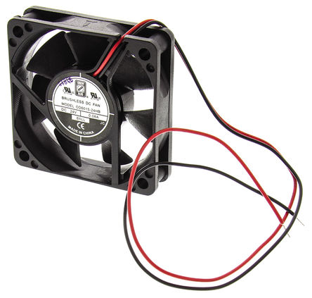 RS Pro - OD6015-24HB - RS Pro OD6015 ϵ 2.2W 24 V ֱ  OD6015-24HB, 32.3m3/h, 4500rpm, 60 x 60 x 15mm		