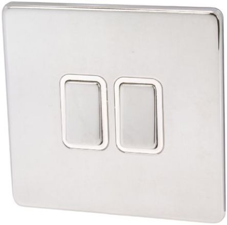 Deta - 8502CH - Deta ݶ ϵ 2 Ⱥ 2 · BS ׼ IP2X 10 A 230 V  ɫ ׹ Ƹ  ƿ 8502CH, ƽӰװ, 1, ϵݶӶ		