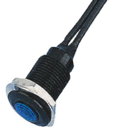 Oxley - OXL/CLH/100/12AC/FL30/BE - Oxley OXL/CLH/100/12AC/FL30/BE 7.1 mm Ƕʽ ɫ LED ָʾ, ߽Ӷ, 10.15mmװ׳ߴ, 12 V 		