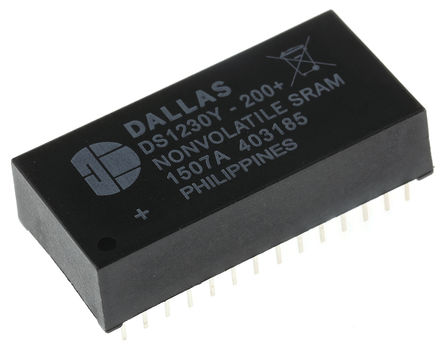 Maxim - DS1230Y-200+ - Maxim DS1230Y-200+, 256kbit SRAM ڴ, 32K x 8 λ, 4.5  5.5 V, 28 EDIPװ		