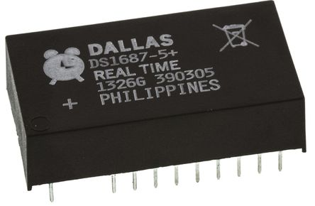 Maxim - DS1687-5+ - Maxim DS1687-5+ ʵʱʱ (RTC), õء, 242B RAM, ·, 4.5  5.5 VԴ, 24 EDIPװ		