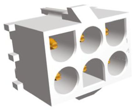TE Connectivity - 641970-3 - TE Connectivity Universal MATE-N-LOK ϵ 6· 6.35mmھ (3) ֱ PCB  641970-3, Ӷ˽, 15A, ͨ		