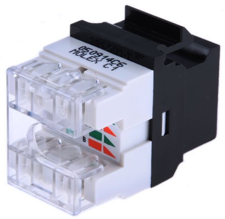 Molex Premise Networks - KSJ-00033-BK - Molex Premise Networks 8 ˿ Cat6 RJ45  KSJ-00033-BK, UTP 		
