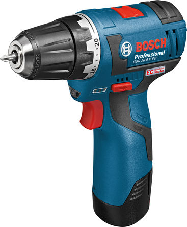 Bosch - GSR 12V-EC (2.0Ahx2) - Bosch GSR 12 V-EC ӵ ˿, 12V, 2Ah, 10 mm		