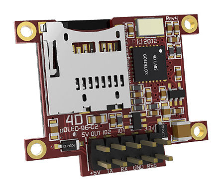 4D Systems - uOLED-96G2 - 4D Systems 0.96in ɫ Դ OLED ʾ uOLED-96G2, 96 x 64, , ӿ		