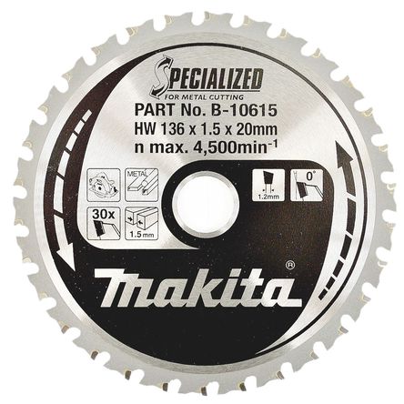 Makita - B-10615 - Makita 136mmֱ 30  ԲƬ B-10615, 20mm		