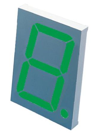 Kingbright - SC40-19SGWA - Kingbright 1ַ 7  ɫ LED  SC40-19SGWA, 31 mcd, ҲС, 101mmַ, ͨװװ		