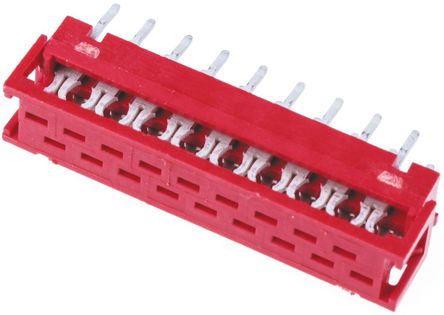 TE Connectivity - 8-215570-8 - TE Connectivity Micro-Match ϵ 2 18· 2.54mmھ ֱ  IDC  8-215570-8, °װ		